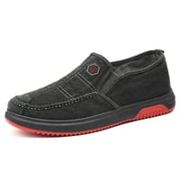 Men's canvas casual shoes breathable cowhide sole shoes