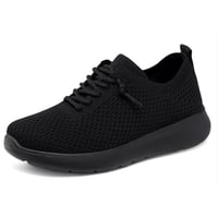 Fashion lace-up flying woven running shoes