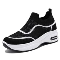 Flyknit breathable thick-soled mesh shoes