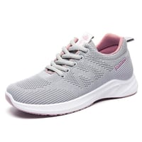 Women's breathable flyknit mesh running shoes