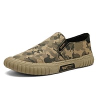 Camouflage canvas men's shoes