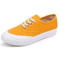 casual thick-soled canvas shoes
