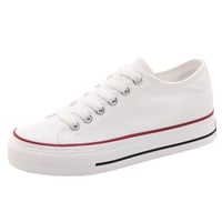 Height-enhancing white sneakers