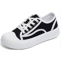 Versatile thick-soled casual canvas shoes fashionable sports shoes