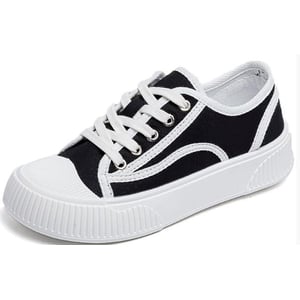 Versatile thick-soled casual canvas shoes fashionable sports shoes