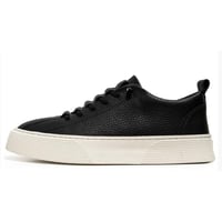 Men's casual flat shoes work leather shoes white trendy shoes