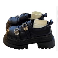 British style small leather shoes fashionable single shoes height increasing shoes