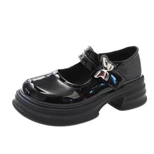 Platform round-toe Mary Janes