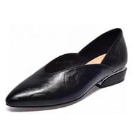 pointed-toe chunky-heeled moccasins