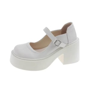Thick-soled French retro  shoes