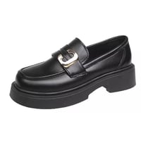women's British style leather shoes